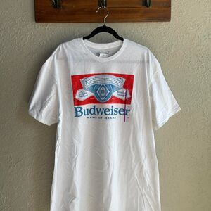 Budweiser Men's White T-shirt